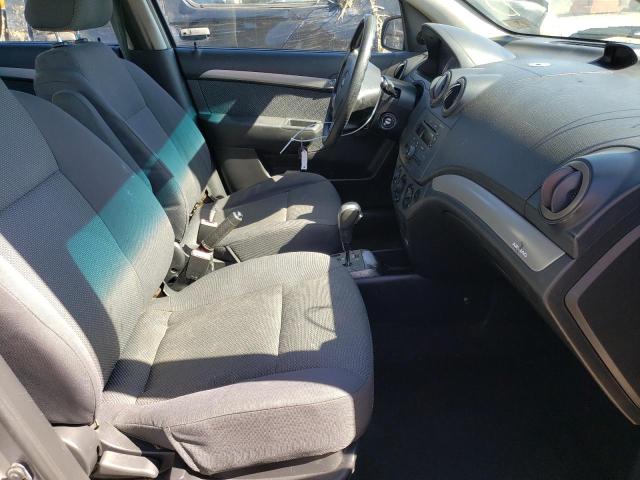KL1TD56667B061160 - 2007 CHEVROLET AVEO BASE GRAY photo 5