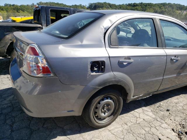 KL1TD56667B061160 - 2007 CHEVROLET AVEO BASE GRAY photo 9