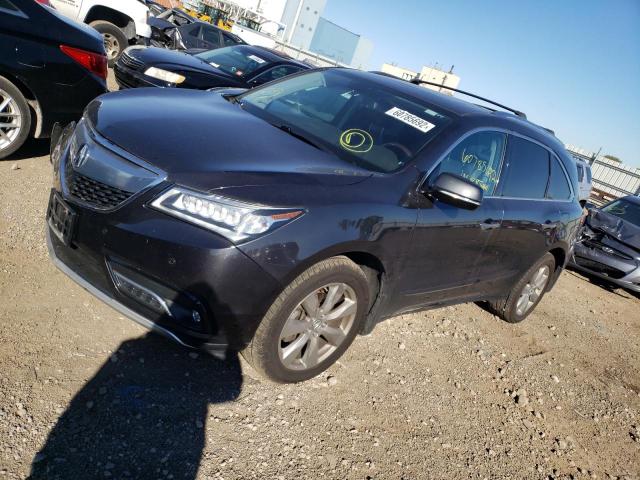 5FRYD4H81EB037252 - 2014 ACURA MDX ADVANC CHARCOAL photo 2