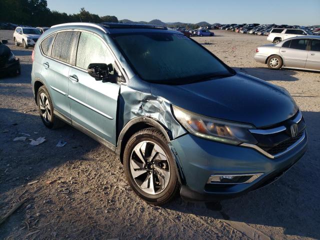 5J6RM4H97FL055715 - 2015 HONDA CR-V TOURI BLUE photo 1