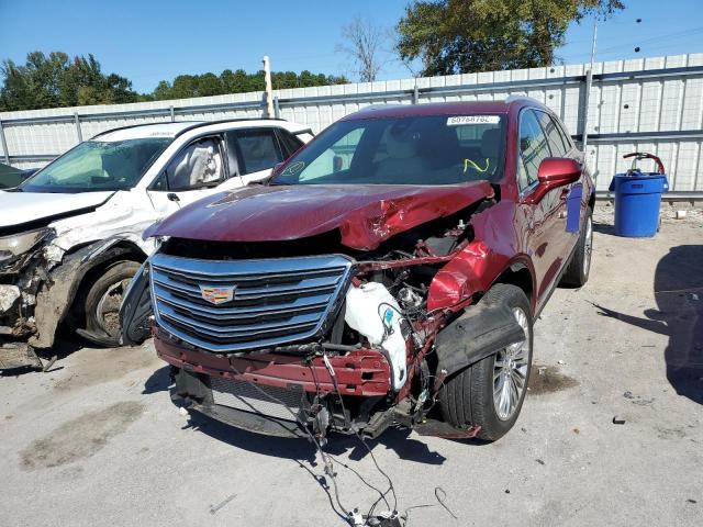 1GYKNBRS6HZ283595 - 2017 CADILLAC XT5 LUXURY BURGUNDY photo 2