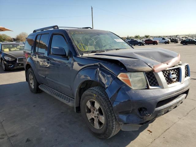 5N1AR18U57C622394 - 2007 NISSAN PATHFINDER BLUE photo 1