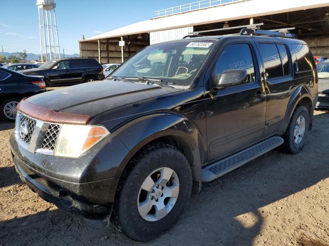 5N1AR18W05C755546 - 2005 NISSAN PATHFINDER BLACK photo 2