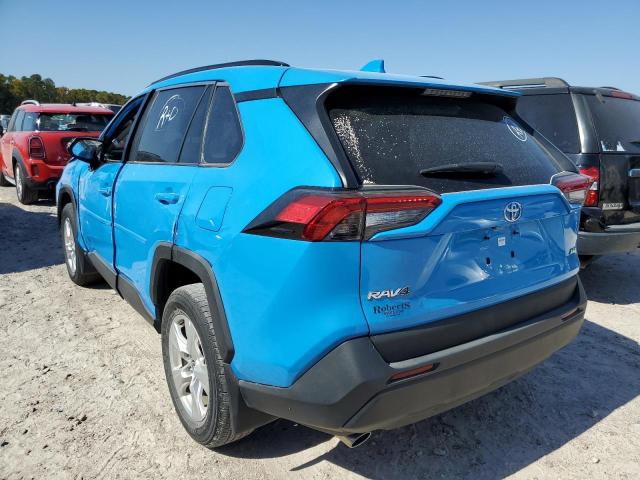 2T3W1RFV9MW128205 - 2021 TOYOTA RAV4 XLE BLUE photo 3