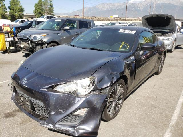 JF1ZNAA13E8708215 - 2014 TOYOTA SCION FR-S GRAY photo 2