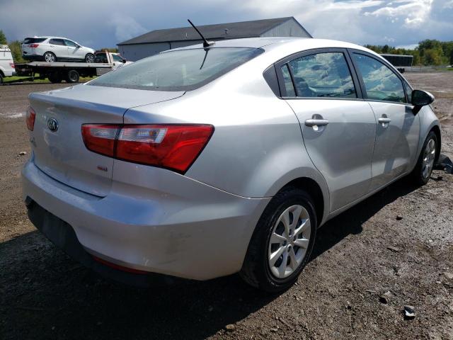 KNADM4A32G6540220 - 2016 KIA RIO LX SILVER photo 4