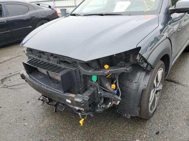 KM8K5CA5XKU240704 - 2019 HYUNDAI KONA ULTIM GRAY photo 9