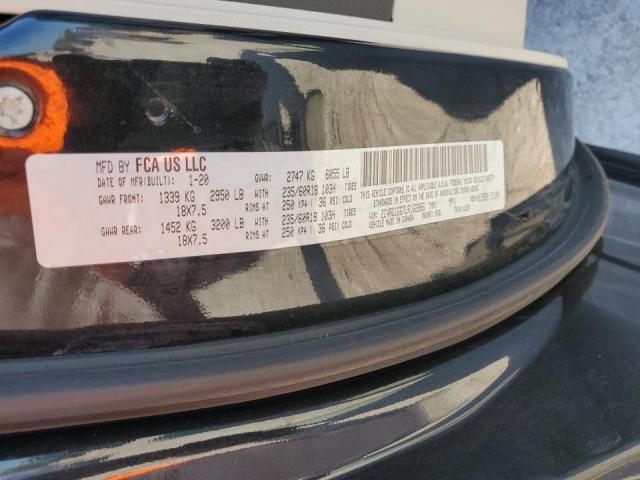 2C4RC1GG7LR162886 - 2020 CHRYSLER PACIFICA L BLACK photo 10