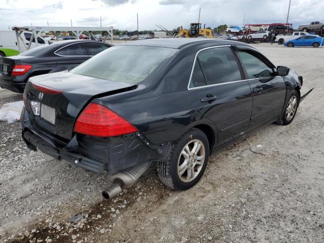 1HGCM56387A124443 - 2007 HONDA ACCORD BLACK photo 4