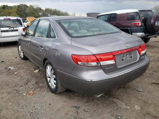 KMHFC46F36A118529 - 2006 HYUNDAI AZERA SE GRAY photo 3