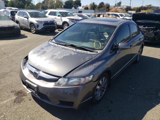 2HGFA16979H516255 - 2009 HONDA CIVIC EXL გრაფიტი ფოტო 2