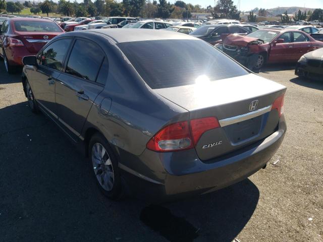 2HGFA16979H516255 - 2009 HONDA CIVIC EXL გრაფიტი ფოტო 3