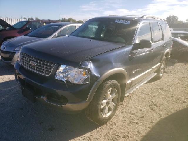 1FMZU74WX4UA44228 - 2004 FORD EXPLORER E BLUE photo 2