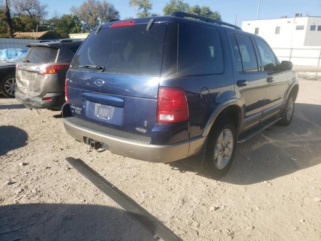 1FMZU74WX4UA44228 - 2004 FORD EXPLORER E BLUE photo 4