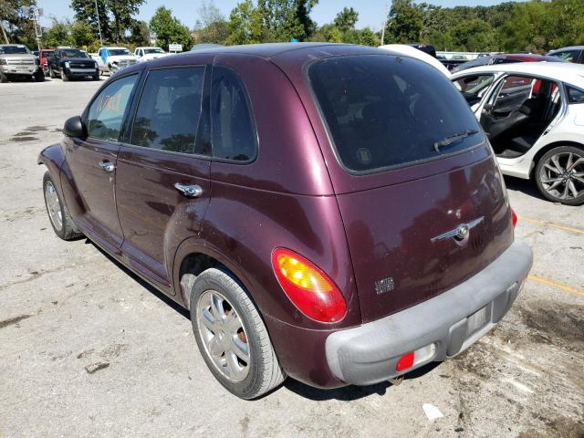 3C8FY68BX2T318997 - 2002 CHRYSLER PT CRUISER MAROON photo 3