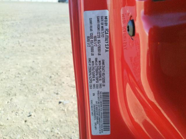 ZFBERFABXH6H21374 - 2017 RAM PROMASTER RED photo 10