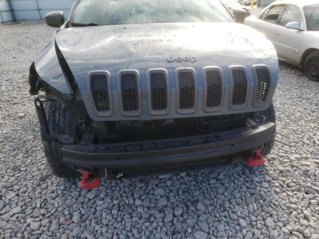 1C4PJMBS2FW682029 - 2015 JEEP CHEROKEE T GRAY photo 9