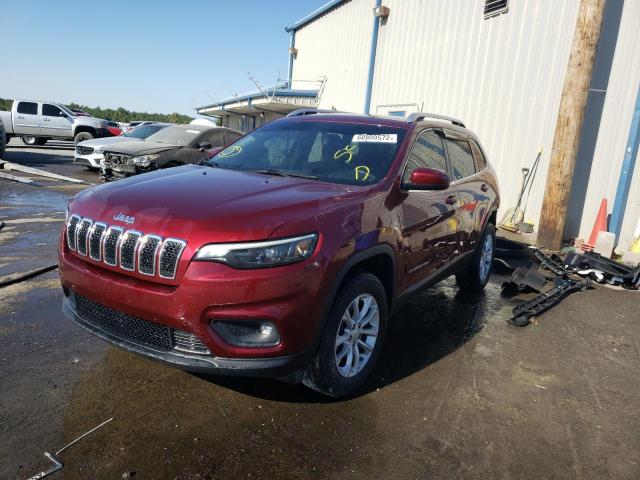 1C4PJMCB7KD394804 - 2019 JEEP CHEROKEE L BURGUNDY photo 2