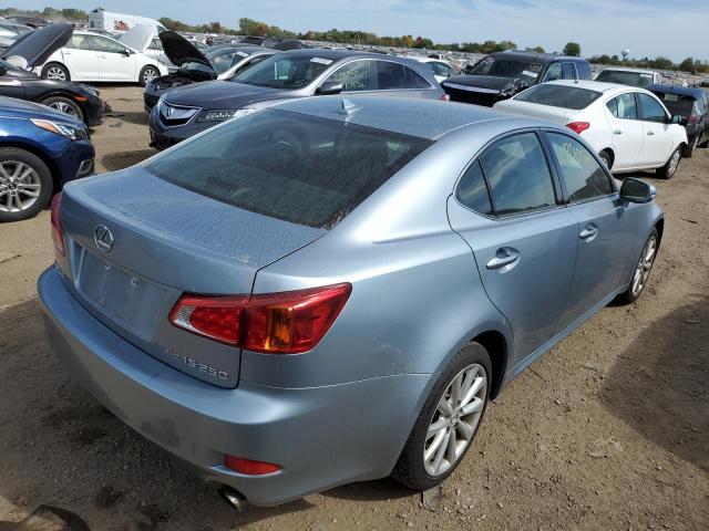 JTHCK262295033852 - 2009 LEXUS IS 250 BLUE photo 4