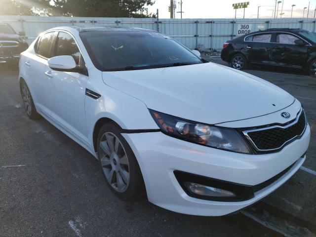 5XXGR4A69DG105638 - 2013 KIA OPTIMA SX WHITE photo 1