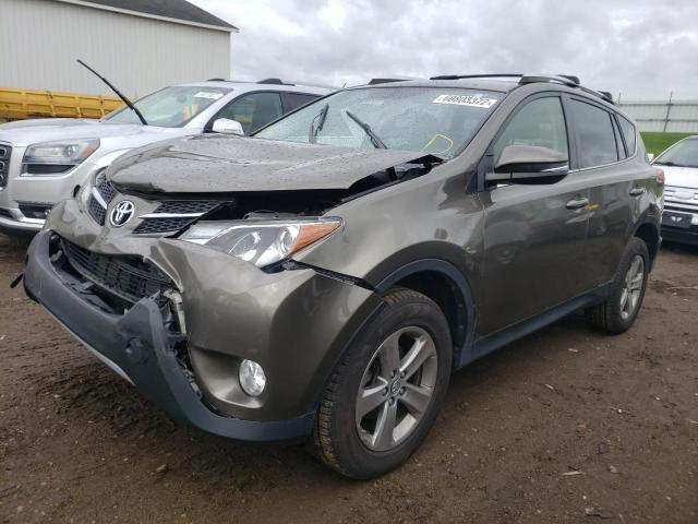 JTMRFREV3FD121976 - 2015 TOYOTA RAV4 XLE GRAY photo 2