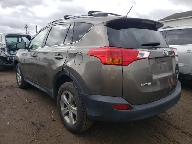 JTMRFREV3FD121976 - 2015 TOYOTA RAV4 XLE GRAY photo 3