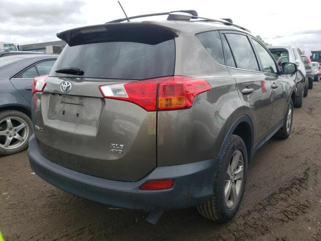 JTMRFREV3FD121976 - 2015 TOYOTA RAV4 XLE GRAY photo 4