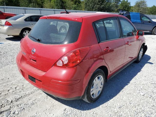 3N1BC1CP3CK265168 - 2012 NISSAN VERSA S RED photo 4