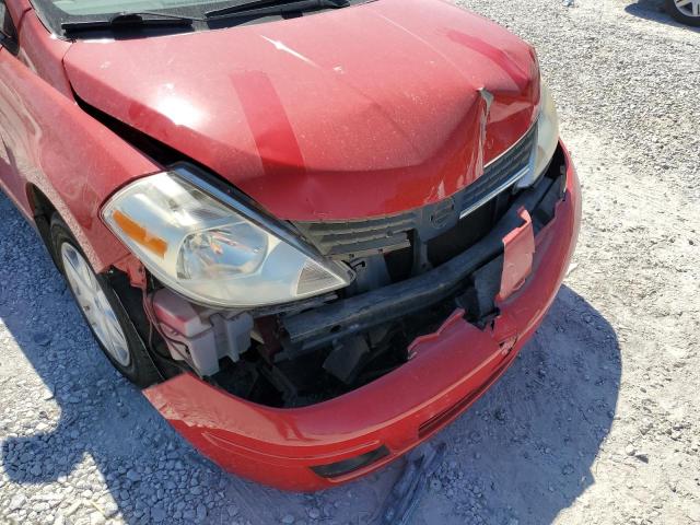 3N1BC1CP3CK265168 - 2012 NISSAN VERSA S RED photo 9