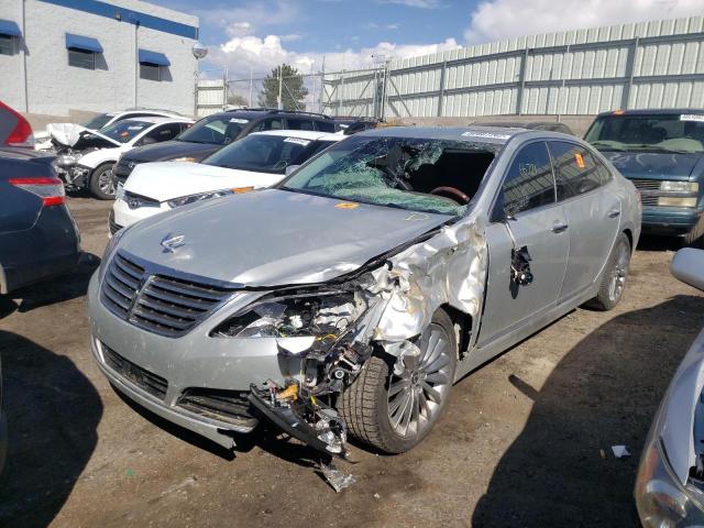 KMHGH4JH5EU082953 - 2014 HYUNDAI EQUUS SIGN SILVER photo 9