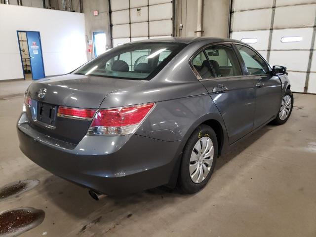 1HGCP2F38CA246753 - 2012 HONDA ACCORD LX CHARCOAL photo 4