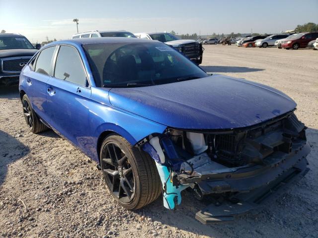 2HGFE2F52NH515418 - 2022 HONDA CIVIC SPOR BLUE photo 1