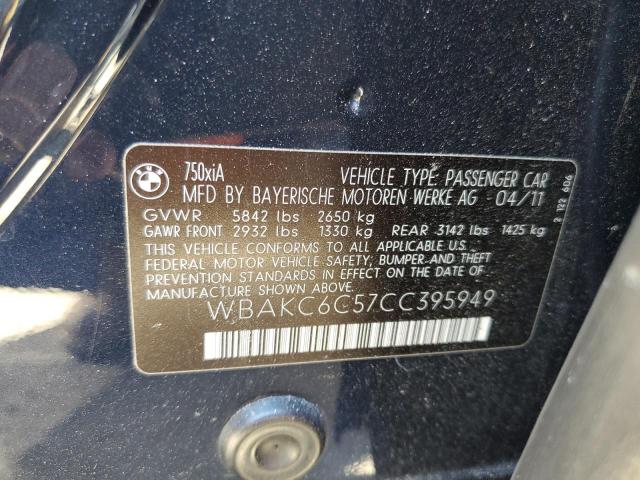 WBAKC6C57CC395949 - 2012 BMW ALPINA B7 BLACK photo 10