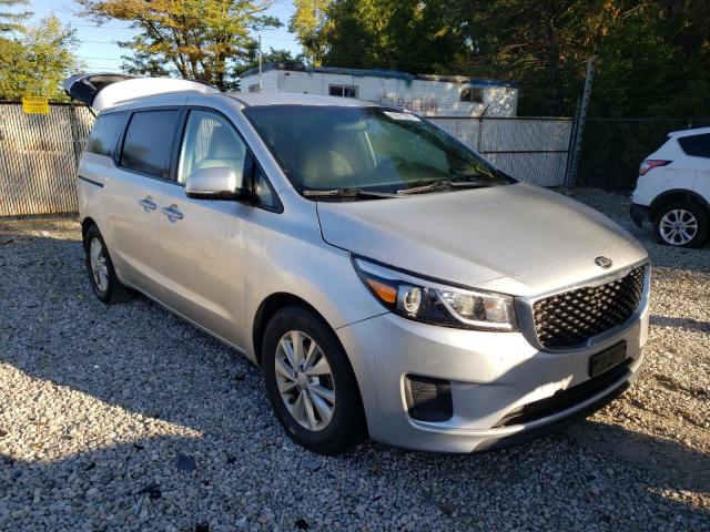 KNDMB5C13G6144310 - 2016 KIA SEDONA SILVER photo 1