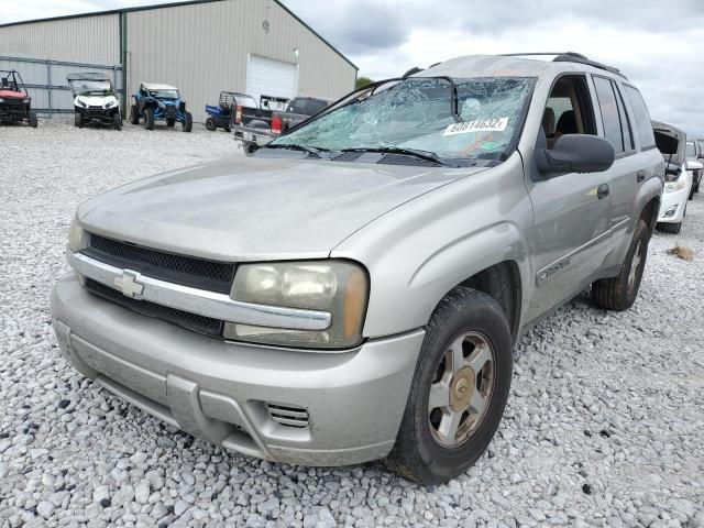 1GNDS13SX22523538 - 2002 CHEVROLET TRAILBLAZR GOLD photo 2