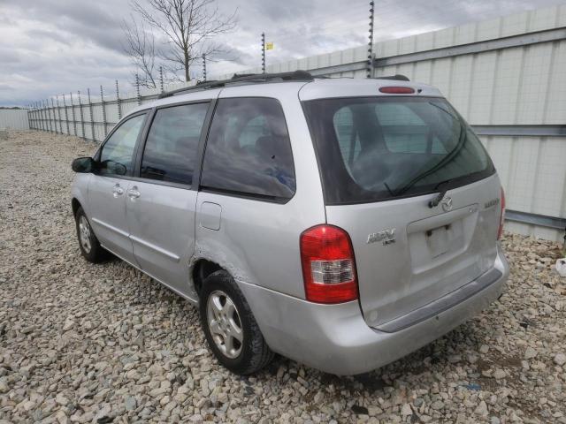 JM3LW28Y210206026 - 2001 MAZDA MPV WAGON SILVER photo 3