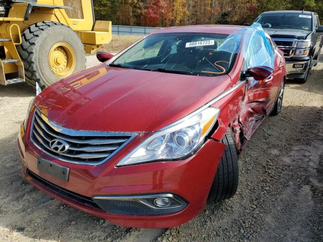 KMHFG4JG5FA463338 - 2015 HYUNDAI AZERA RED photo 2