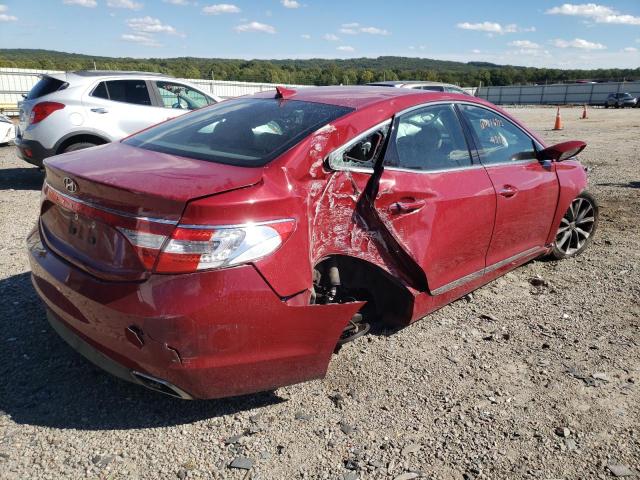 KMHFG4JG5FA463338 - 2015 HYUNDAI AZERA RED photo 4