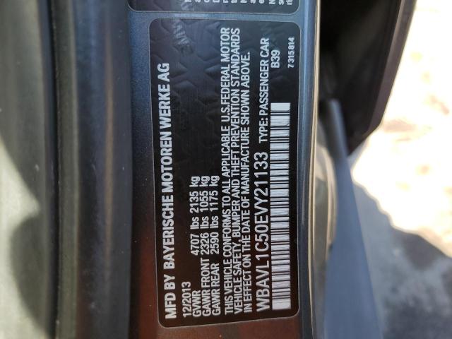 WBAVL1C50EVY21133 - 2014 BMW X1 XDRIVE2 GRAY photo 10