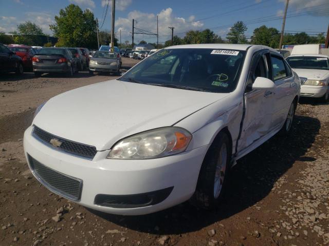 2G1WC5E38D1227120 - 2013 CHEVROLET IMPALA LTZ WHITE photo 2