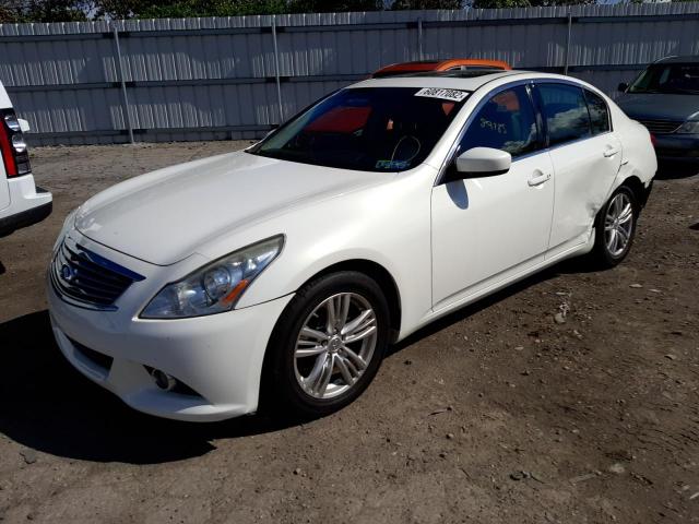 JN1CV6AR7DM356400 - 2013 INFINITI G37 WHITE photo 2