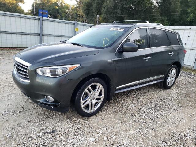 5N1AL0MNXDC337602 - 2013 INFINITI JX35 GRAY photo 1