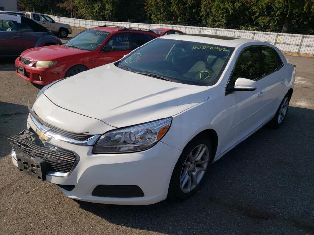1G11C5SL6FF295989 - 2015 CHEVROLET MALIBU 1LT WHITE photo 2