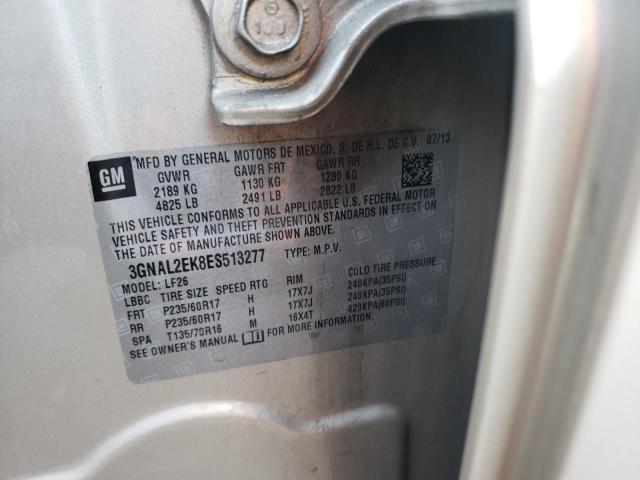 3GNAL2EK8ES513277 - 2014 CHEVROLET CAPTIVA LS 米色 照片 10
