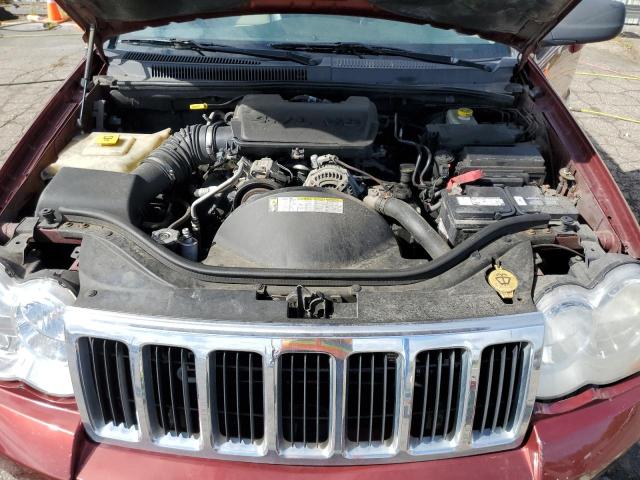 1J8HR58N38C234867 - 2008 JEEP GRAND CHER BURGUNDY photo 7