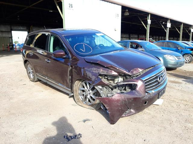 5N1AL0MM3DC325511 - 2013 INFINITI JX35 BURGUNDY photo 9