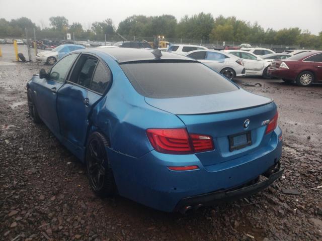 WBAFU9C55BC784345 - 2011 BMW 550 XI BLUE photo 3