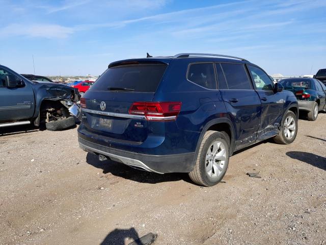 1V2LR2CA3KC516467 - 2019 VOLKSWAGEN ATLAS SE BLUE photo 4