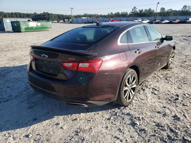 1G1ZG5ST3LF149326 - 2020 CHEVROLET MALIBU RS BURGUNDY photo 4