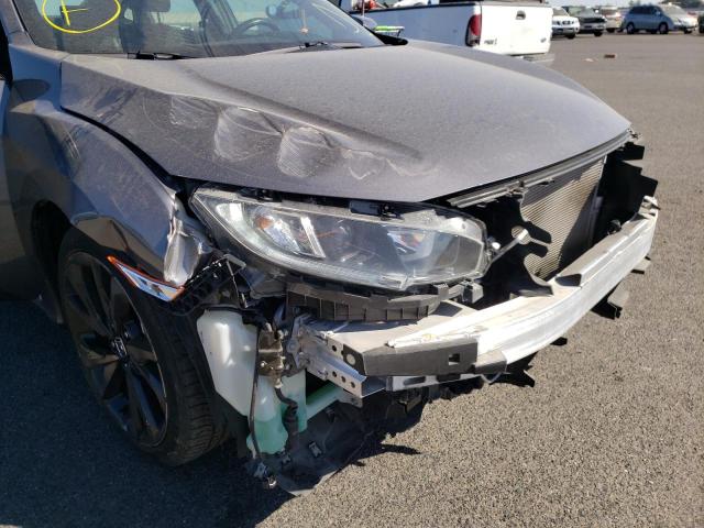 2HGFC2F83KH557236 - 2019 HONDA CIVIC SPOR GRAY photo 9